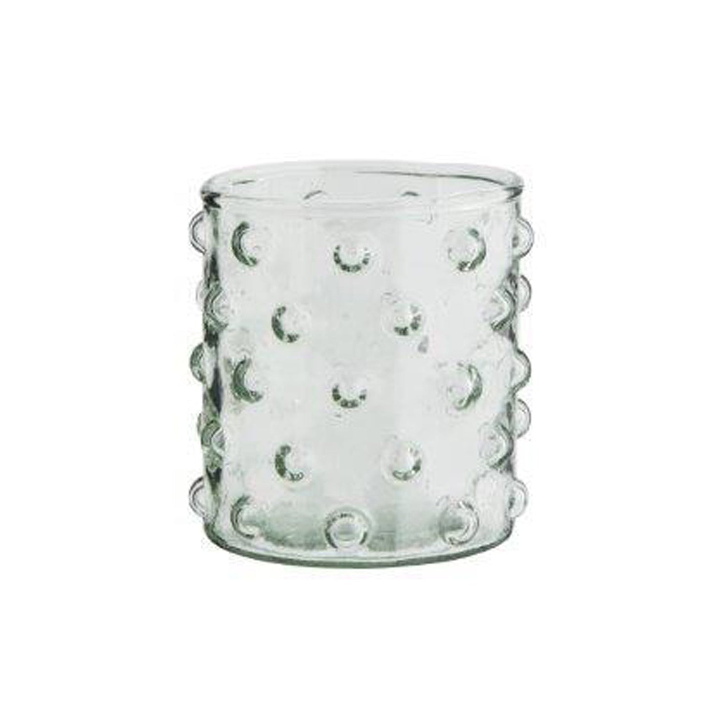DRINKING GLASS WITH DOTS | CLEAR | GLASS | MADAM STOLTZ