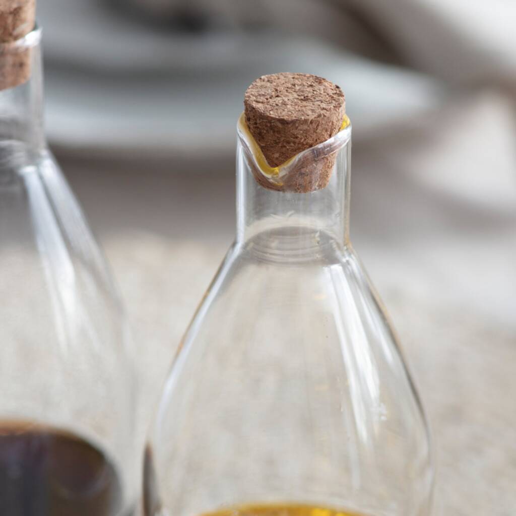 OIL AND VINEGAR BOTTLE |GLASS & CORK | GARDEN TRADING