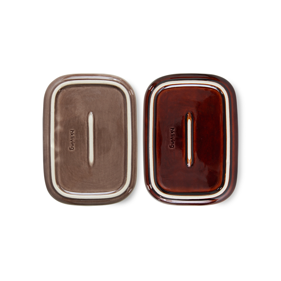 HKLIVING | 70s CERAMICS SMALL TRAY | SET OF 2 | MOJAVE