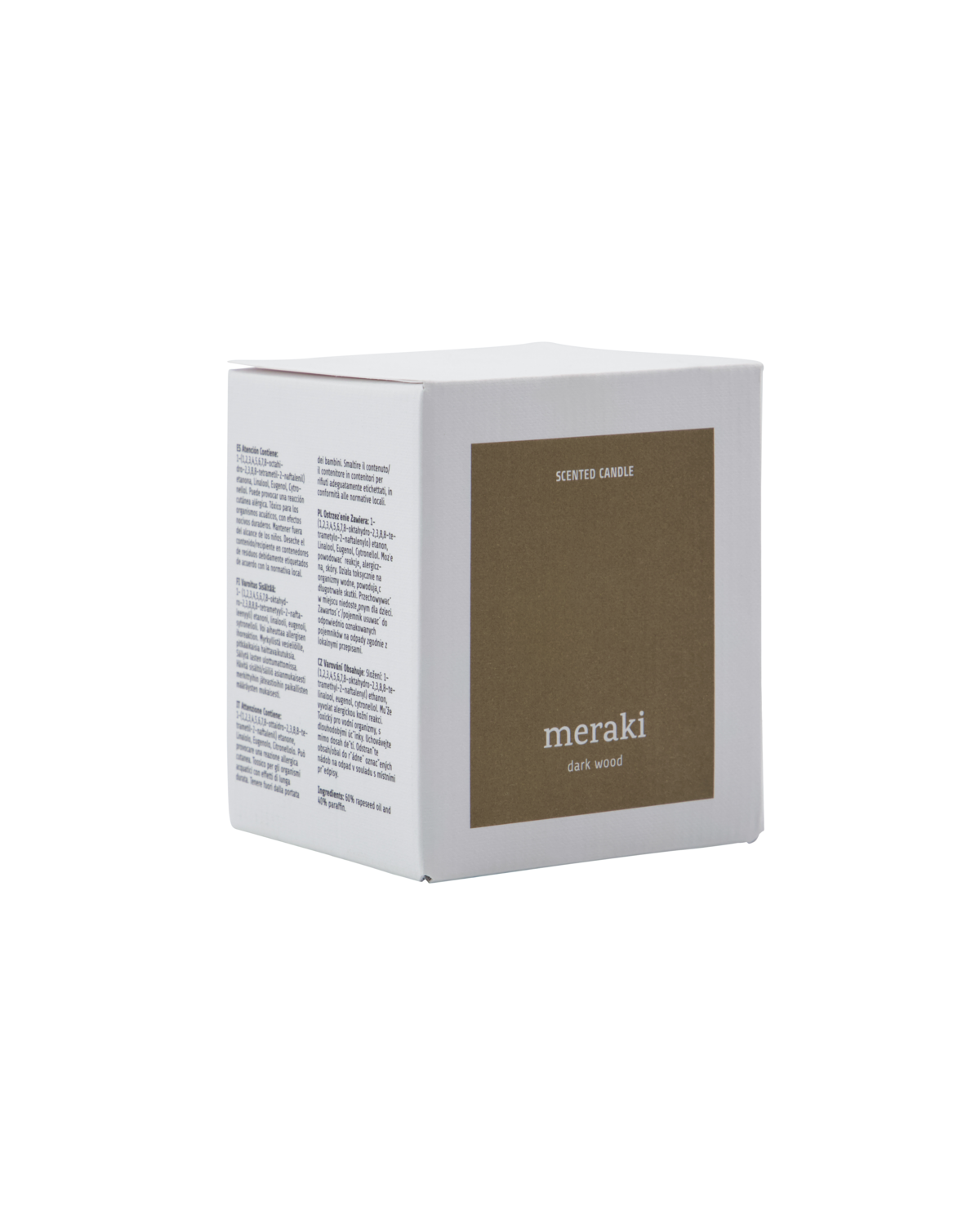 SENTED CANDLE| DARK WOOD | MERAKI