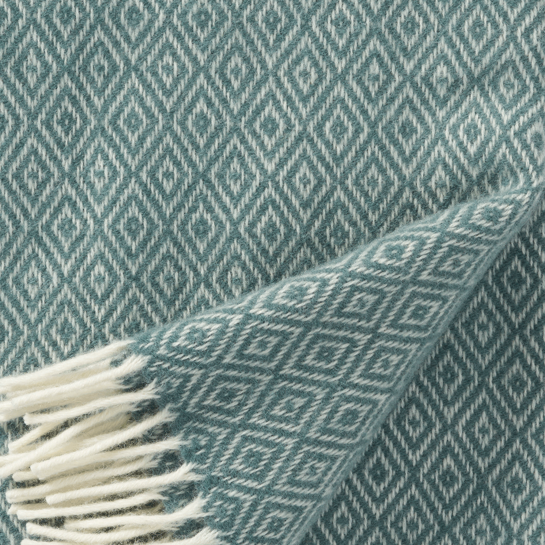 KLIPPAN |THROW | STELLA | CACTUS| 100% LAMBSWOOL