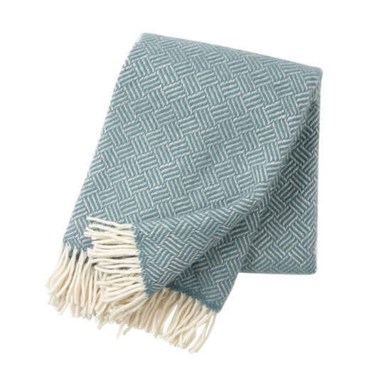 KLIPPAN | THROW | SAMBA | LEAD GREY | 100% LAMBSWOOL