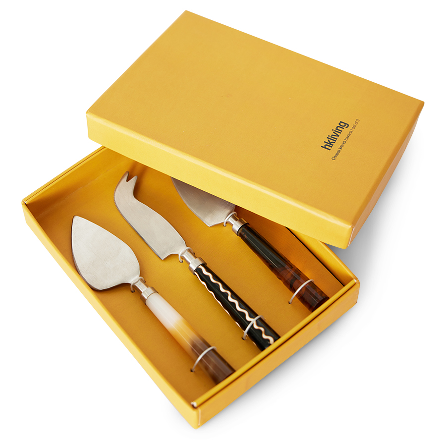 HKLIVING |CHEESE KNIVES |SET OF 3 | HAVANA
