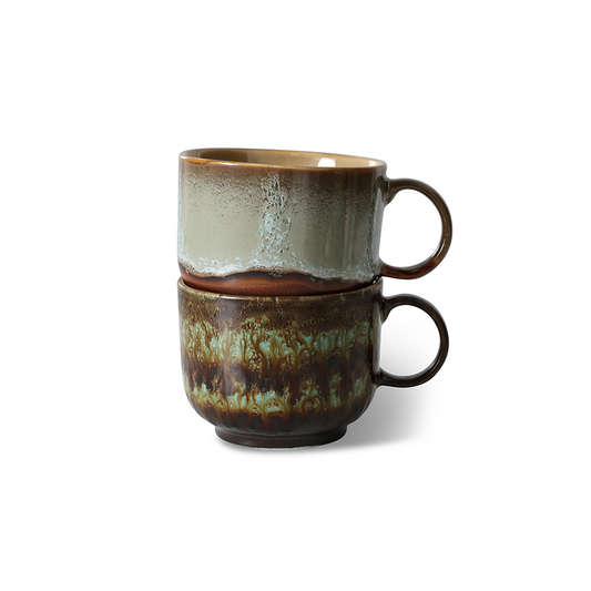 HKLIVING | 70s TEA CUP | SET OF 2 |ODYSSEA