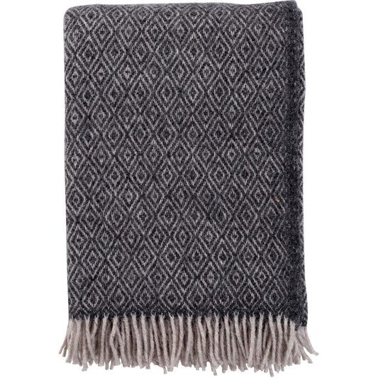 THROW | STELLA | COKE GREY | 100% LAMBSWOOL | KIPPLAN