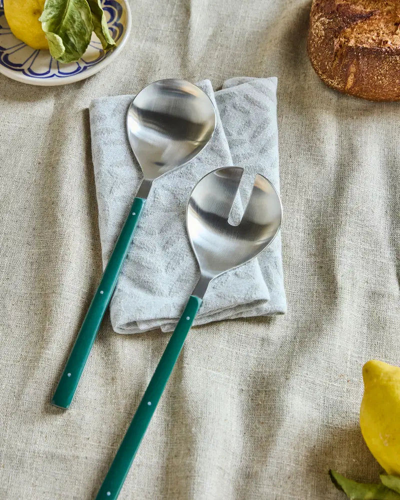 SALAD SET | HOUSE DOCTOR | DARK GREEN | STAINLESS STEEL