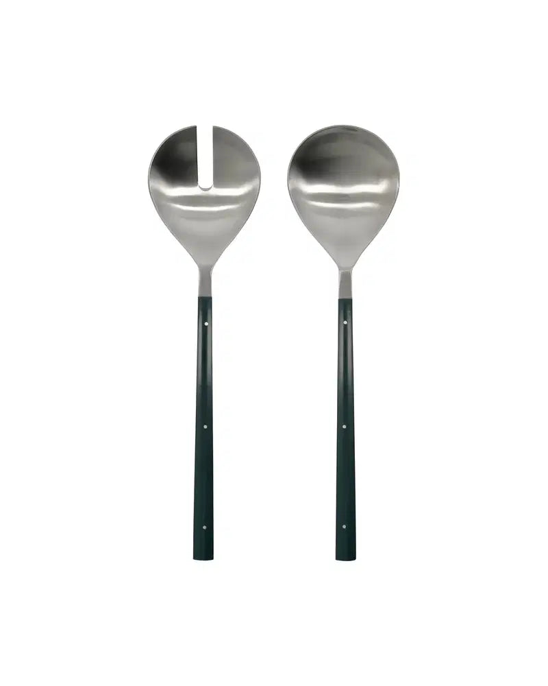 SALAD SET | HOUSE DOCTOR | DARK GREEN | STAINLESS STEEL