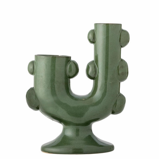 TANU VASE | GREEN | STONEWARE | BLOOMINGVILLE