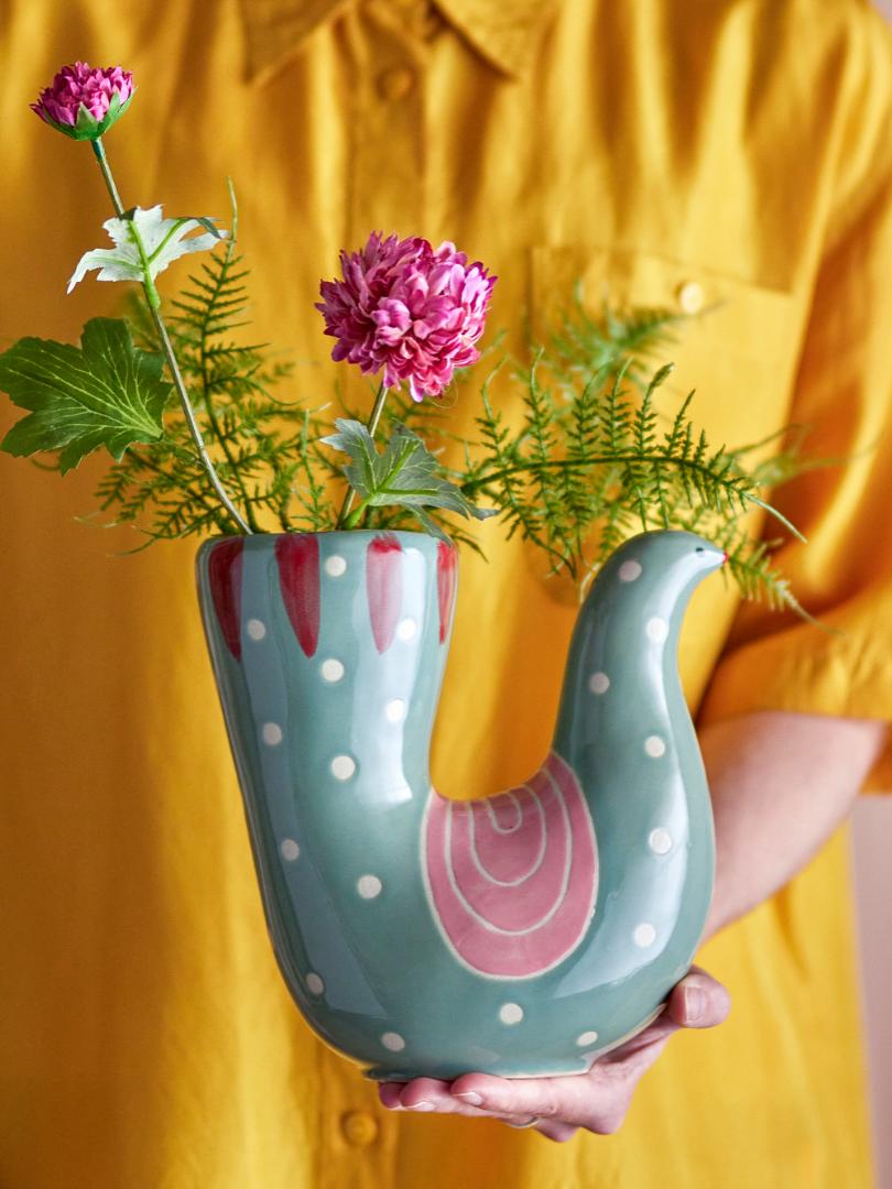 TRUDY VASE | STONEWARE | BLUE | PINK | BLOOMINGVILLE