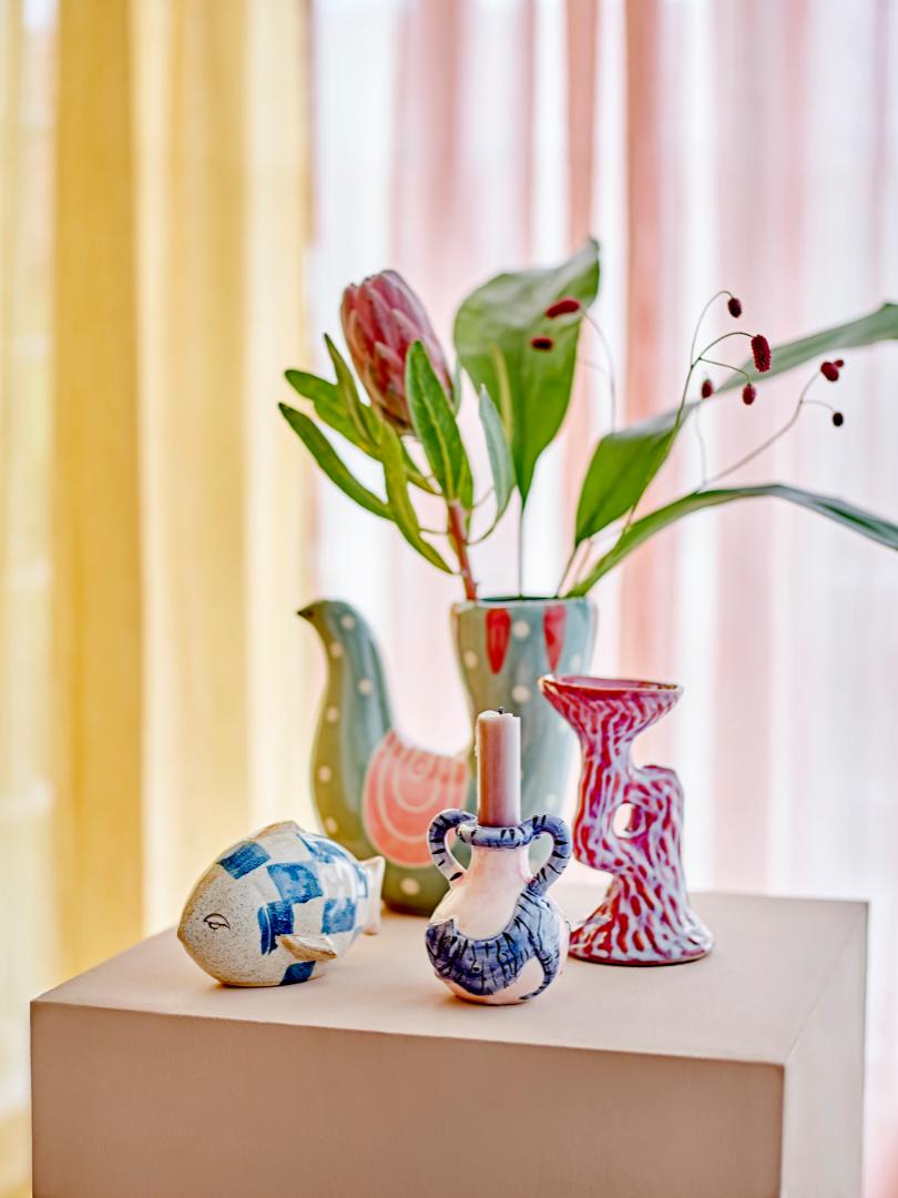 TRUDY VASE | STONEWARE | BLUE | PINK | BLOOMINGVILLE