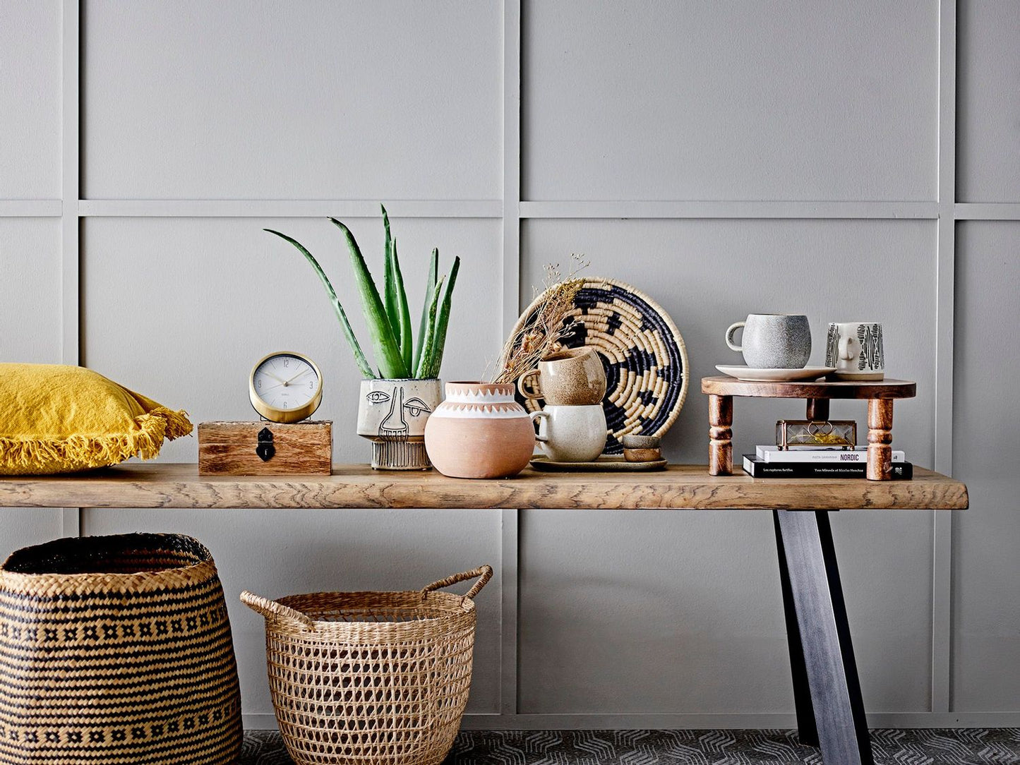 SACAD FLOWERPOT | WHITE | STONEWARE | BLOOMINGVILLE