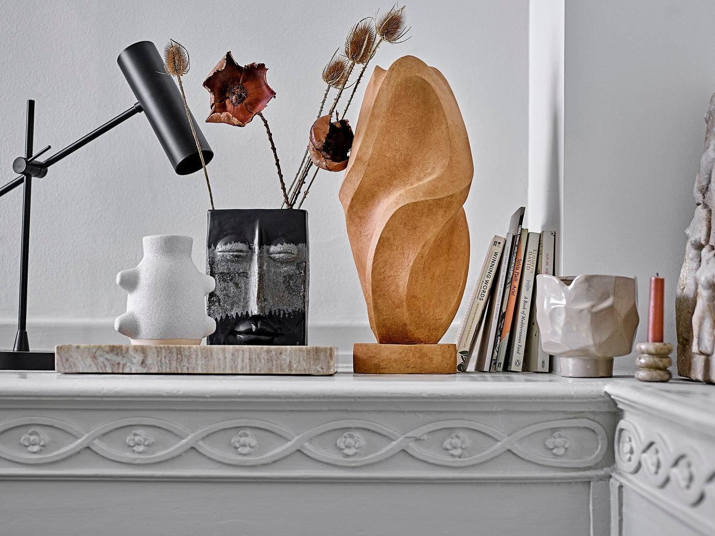 BIRKA DECO |VASE |WHITE |CERAMIC |BLOOMINGVILLE | AVAILABLE