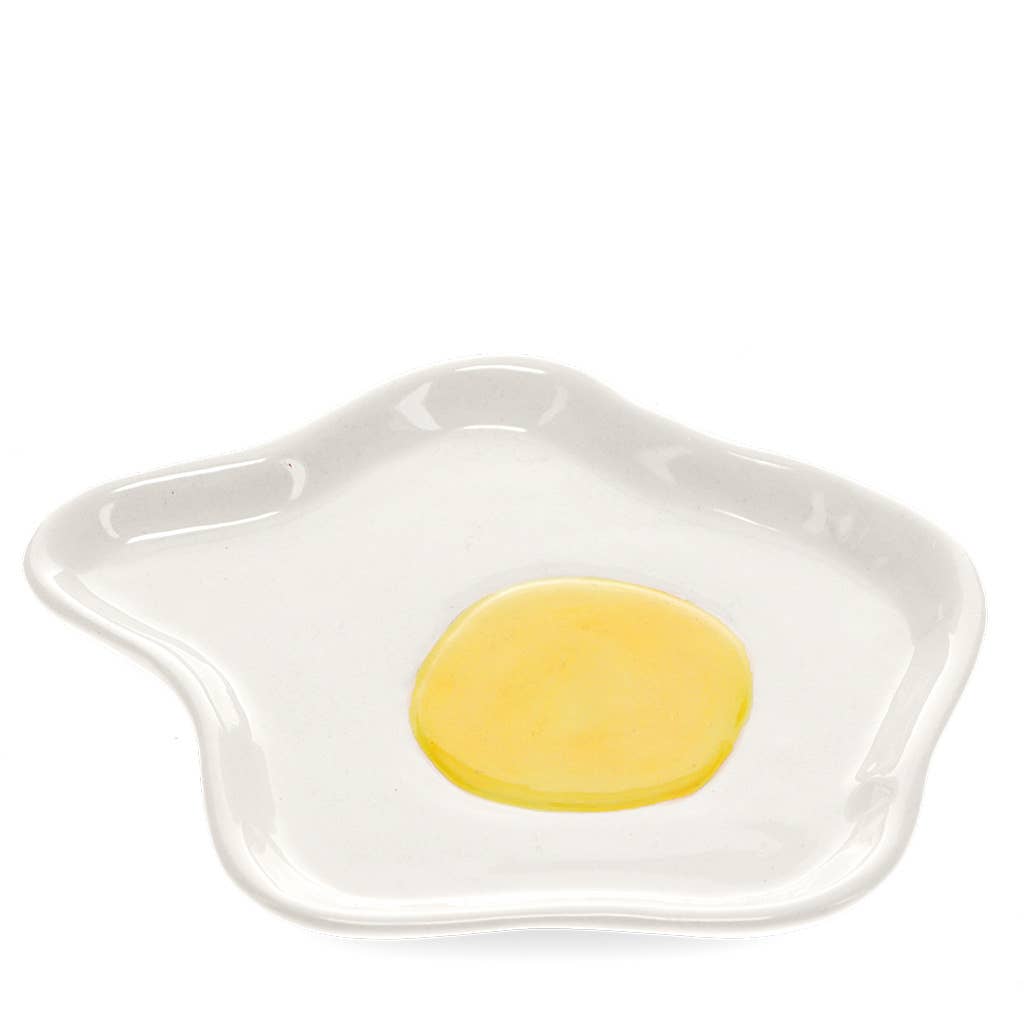 Ceramic trinket dish - Fried egg