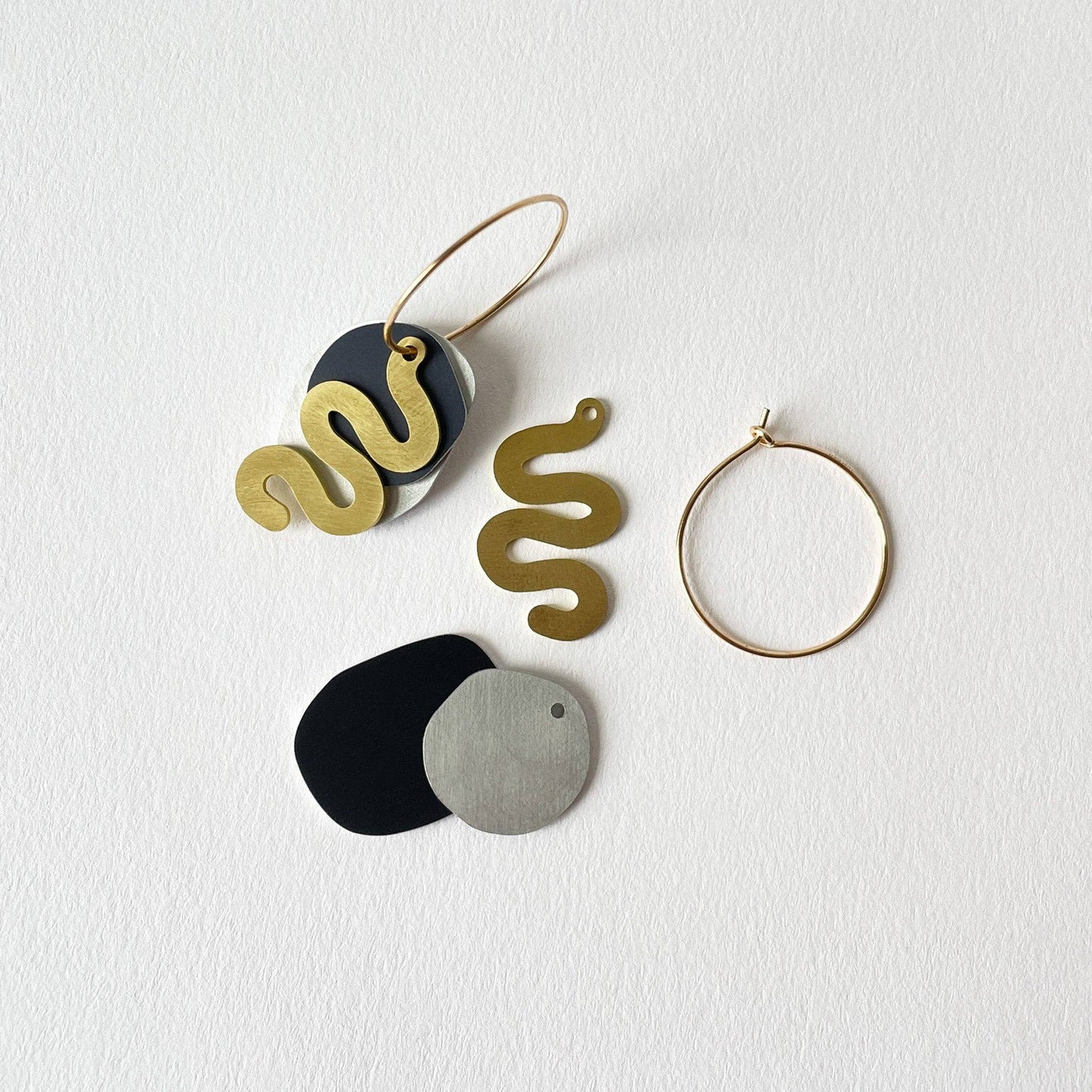 Tom Pigeon - Rope Earrings Black