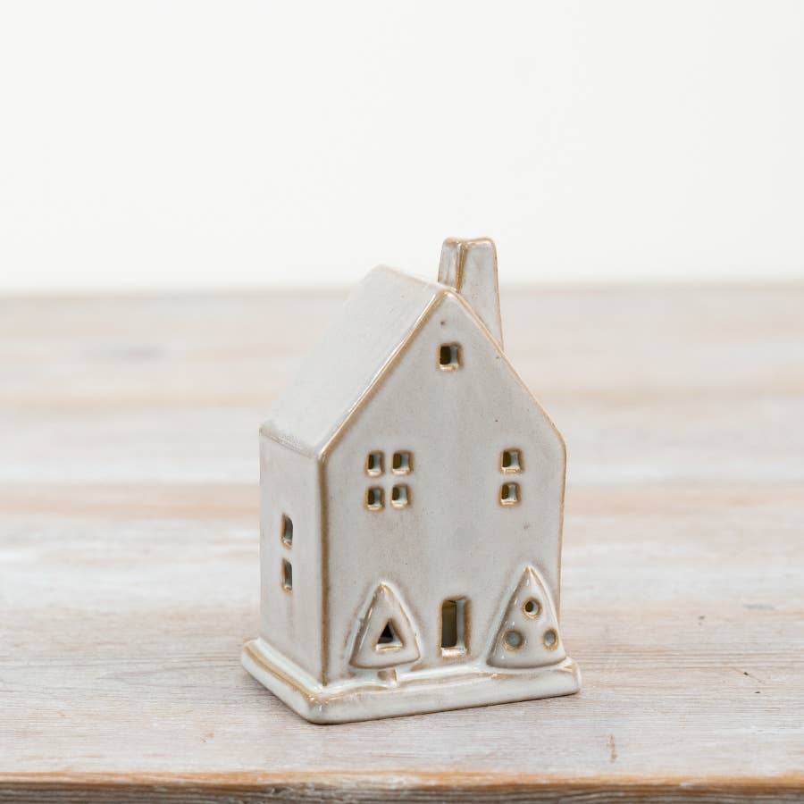 Gainsborough Giftware x Portland Living - Porcelain LED House Ornament H9cm