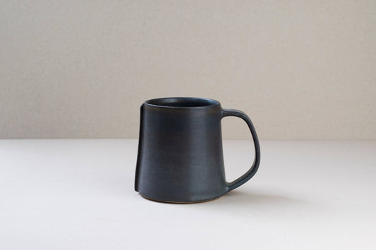 Silverceramics - Ceramic Mug Line Detail - Black - Large - Handmade