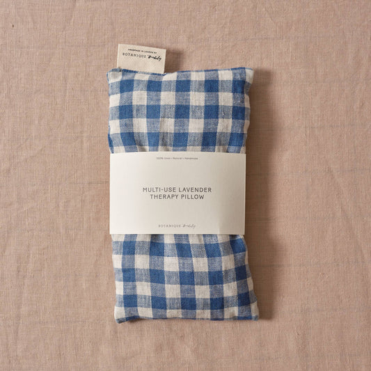 Botanique Workshop - Multi-Use Lavender Therapy Pillow | Linen Fara Gingham