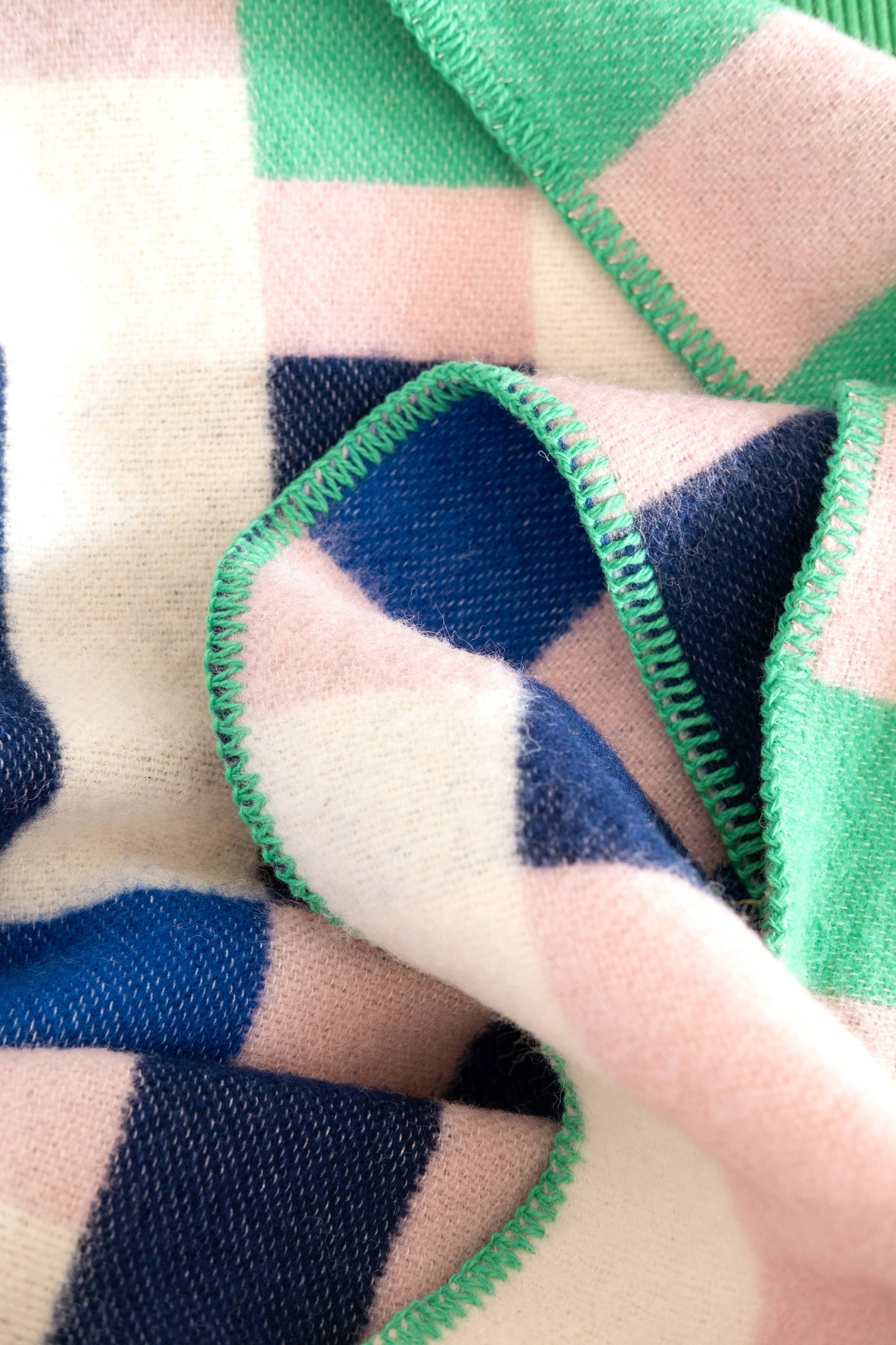 Sophie Home Ltd - Wool Throw Blanket: Studie Cobalt
