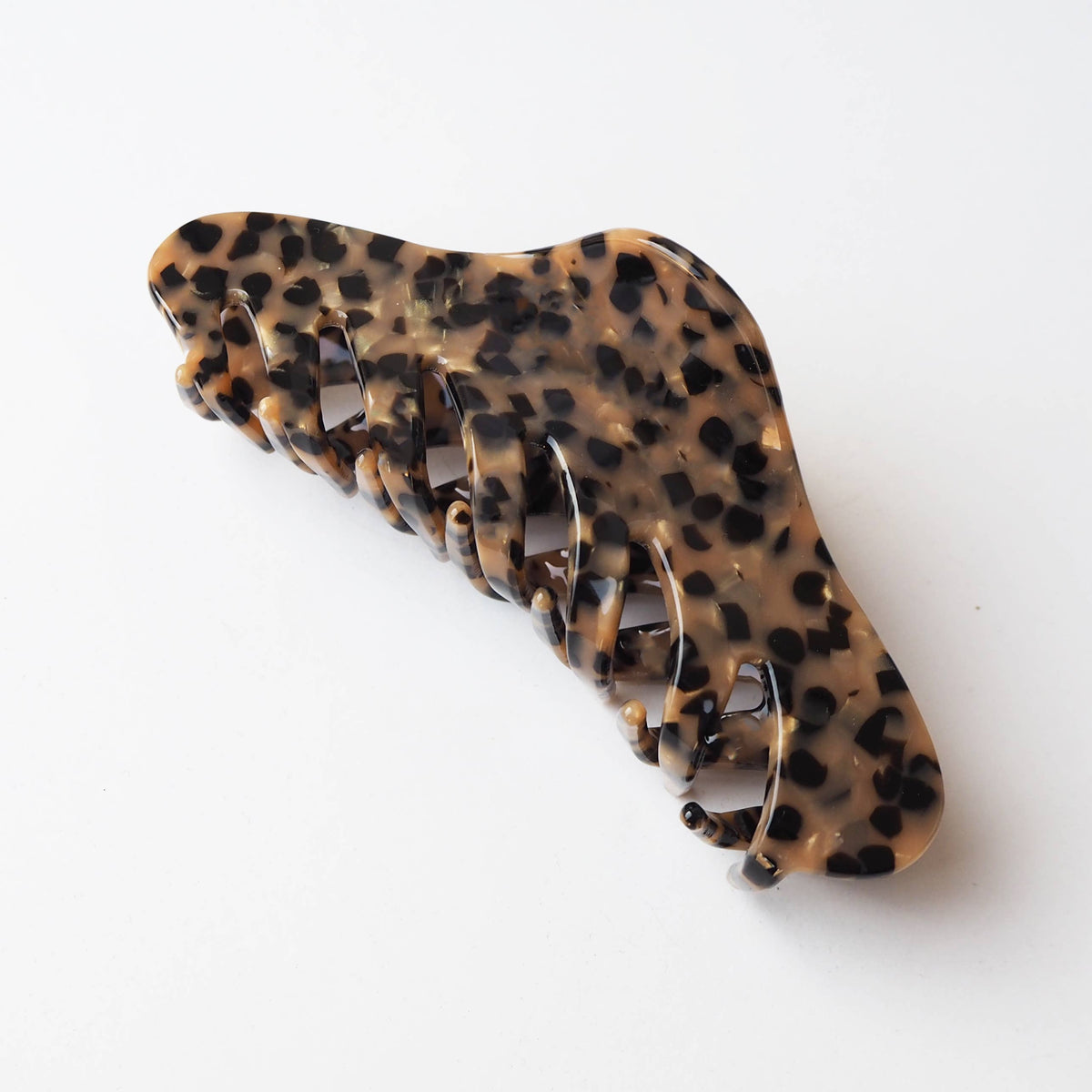 Custom Made - Karamell Hair Claw- large resin acetate hair claw in brown and black