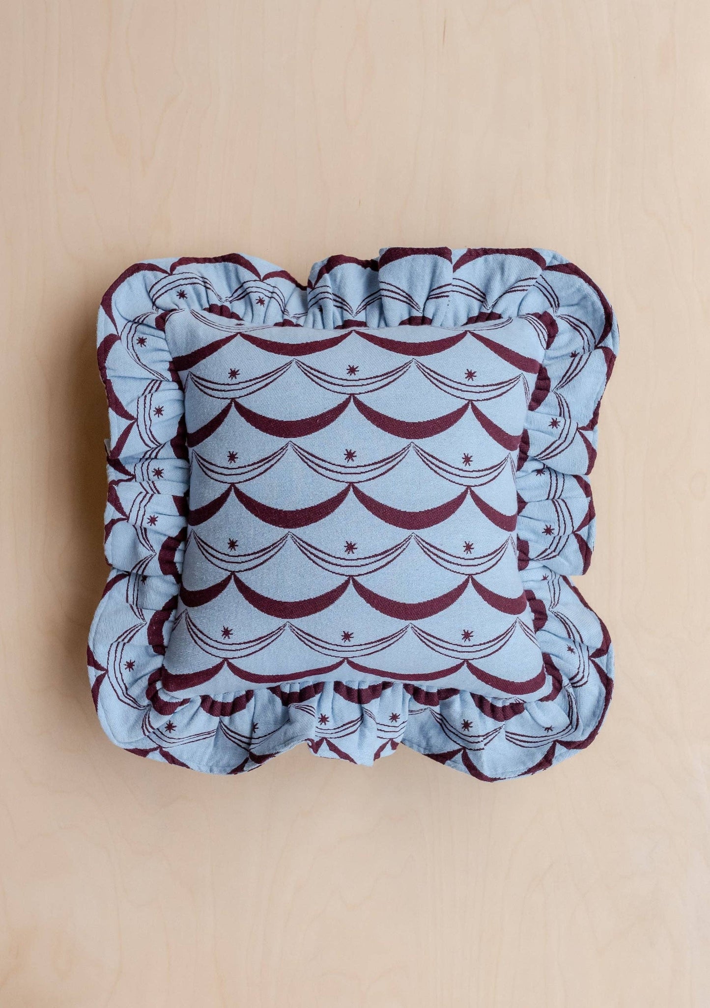 TBCo - Cotton Cushion in Blue Circus
