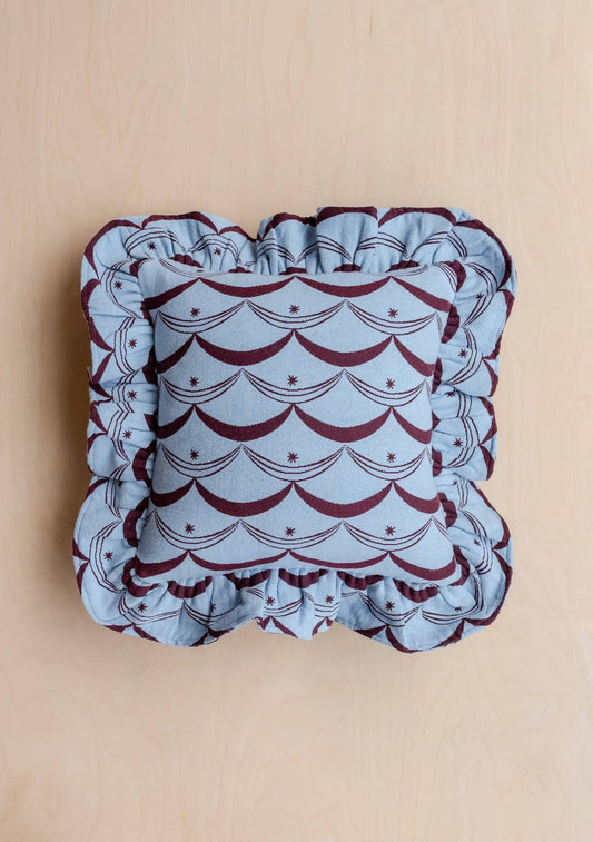 TBCo - Cotton Cushion Cover in Blue Circus