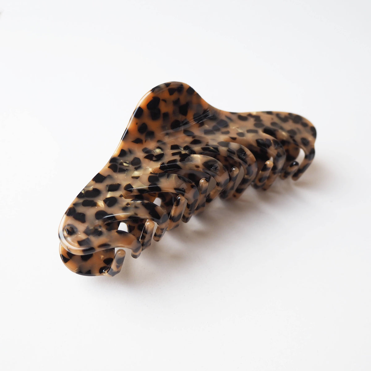 Custom Made - Karamell Hair Claw- large resin acetate hair claw in brown and black