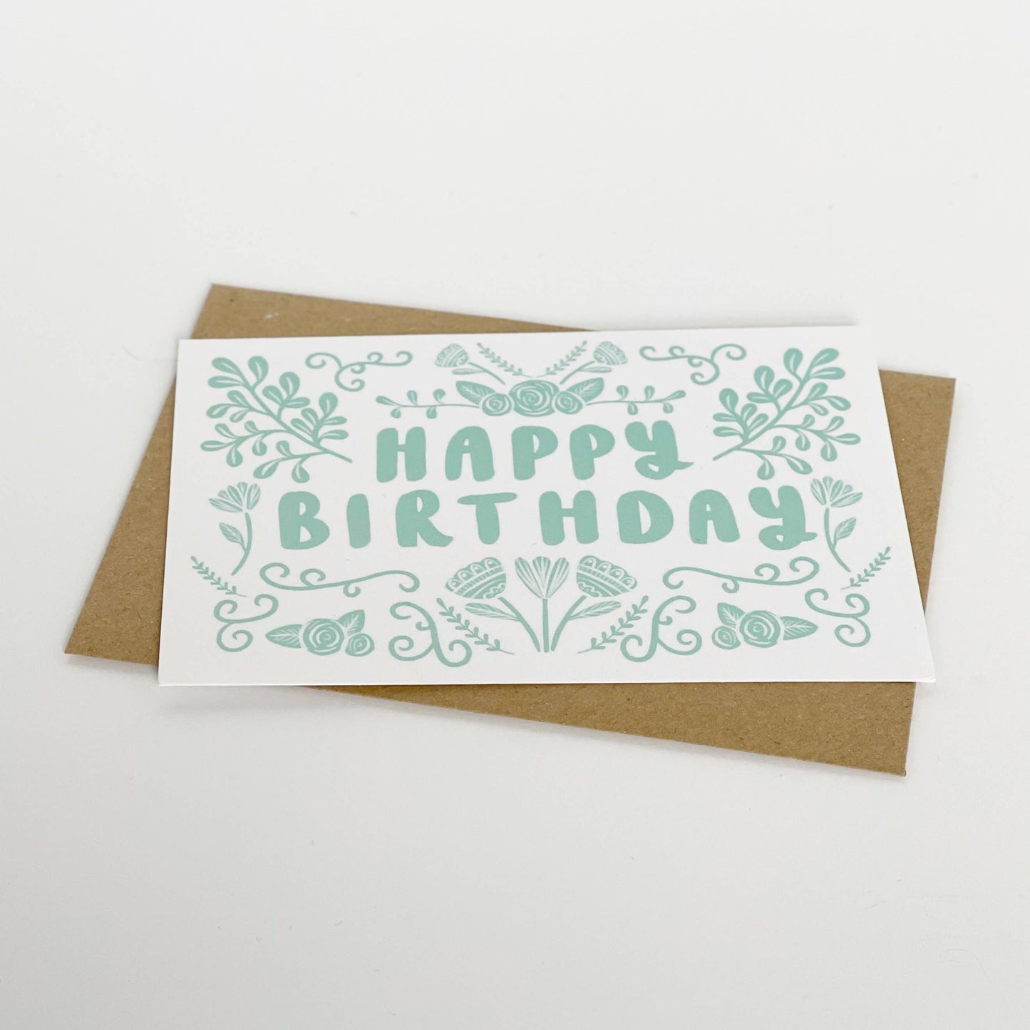 Lomond Paper Co - Happy Birthday - Folk Green
