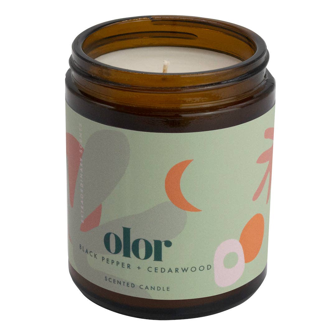 OLOR - Black Pepper + Cedarwood Jar Candle