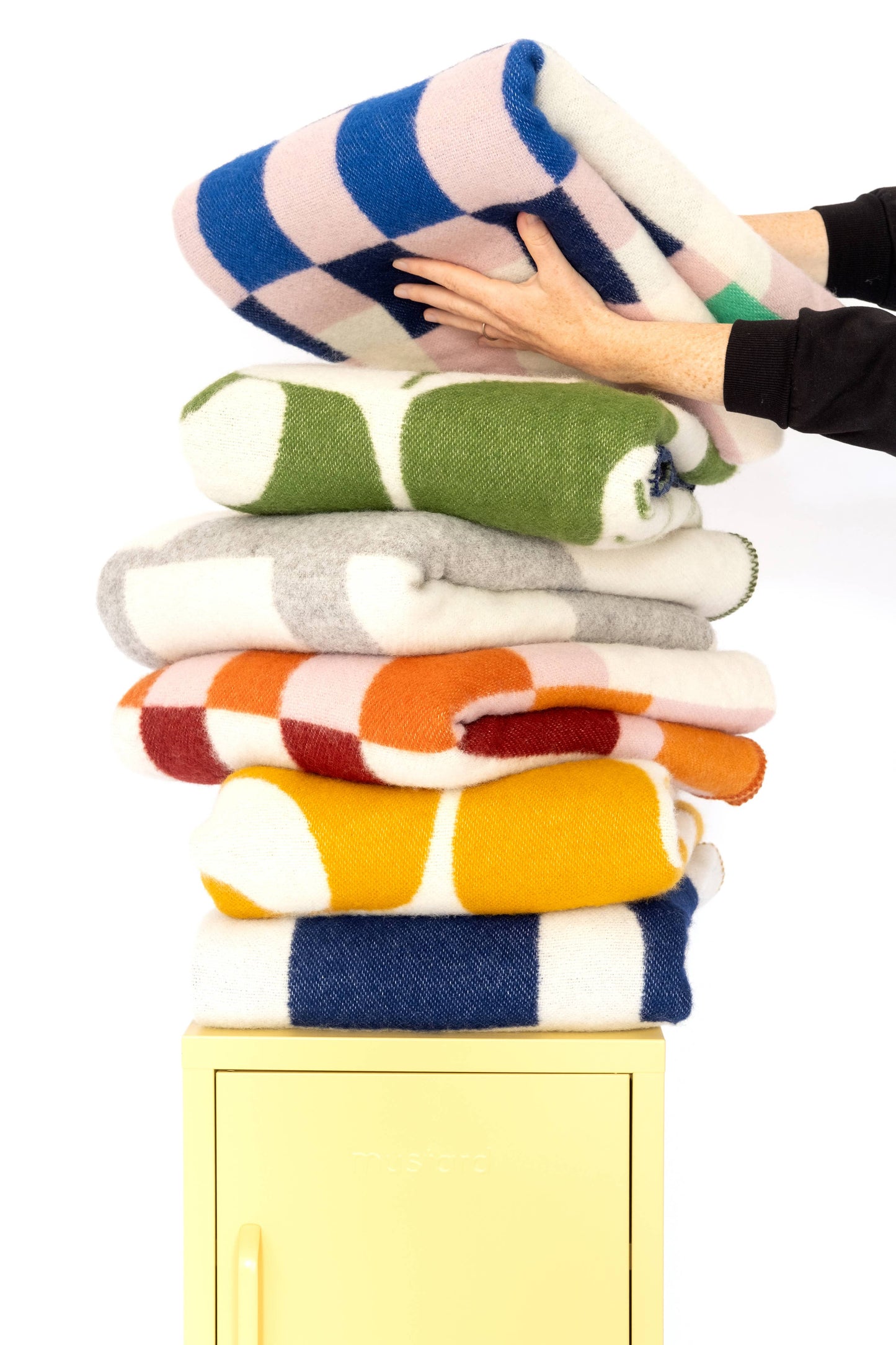 Sophie Home Ltd - Wool Throw Blanket: Studie Cobalt