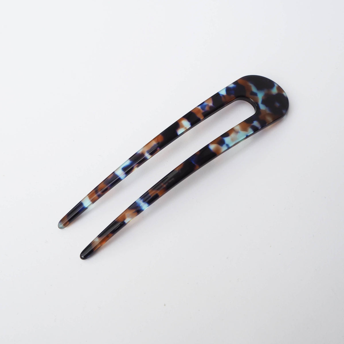 Custom Made - Coral Acetate Resin French Hair Pin