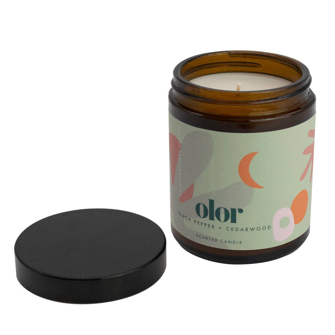 OLOR - Black Pepper + Cedarwood Jar Candle