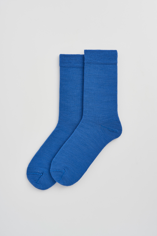 STRONG BLUE MERINO WOOL SOCKS |  PAIRS SOCKS | SIZE 4-7