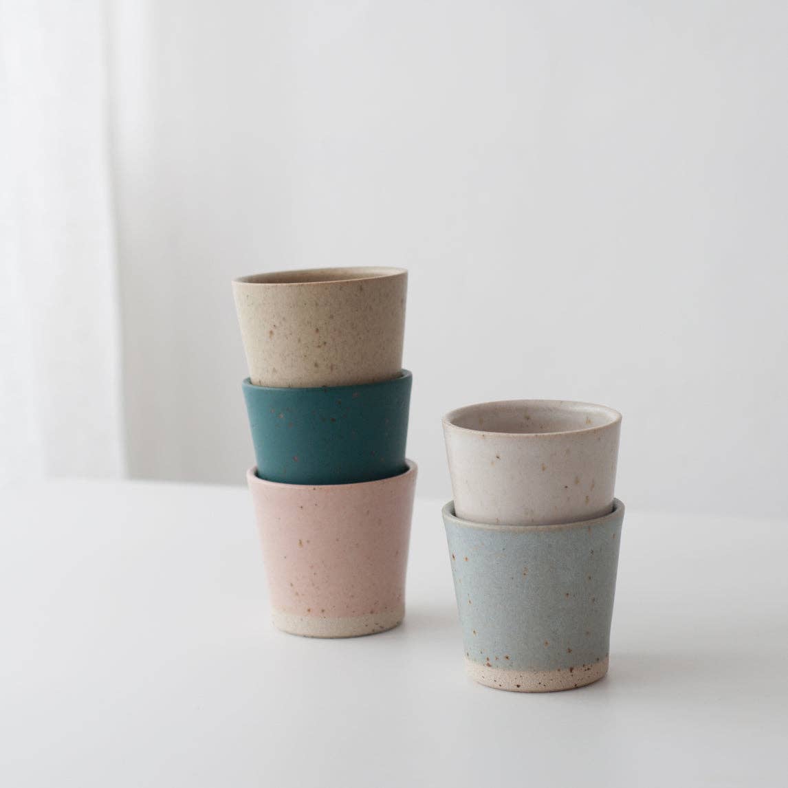 Dor & Tan - Beaker - Matte White & Speckled