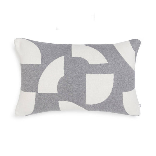 Sophie Home Ltd - Cotton Knit Throw Pillow/Cushion - Deko Grey