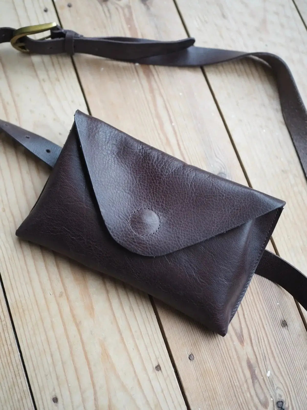 Roake Studio - Betty Leather Belt Bag - Chocolate