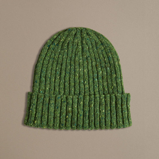 UNISEX DONEGAL BEANIE | LEAF GREEN | ROVE KNITWEAR