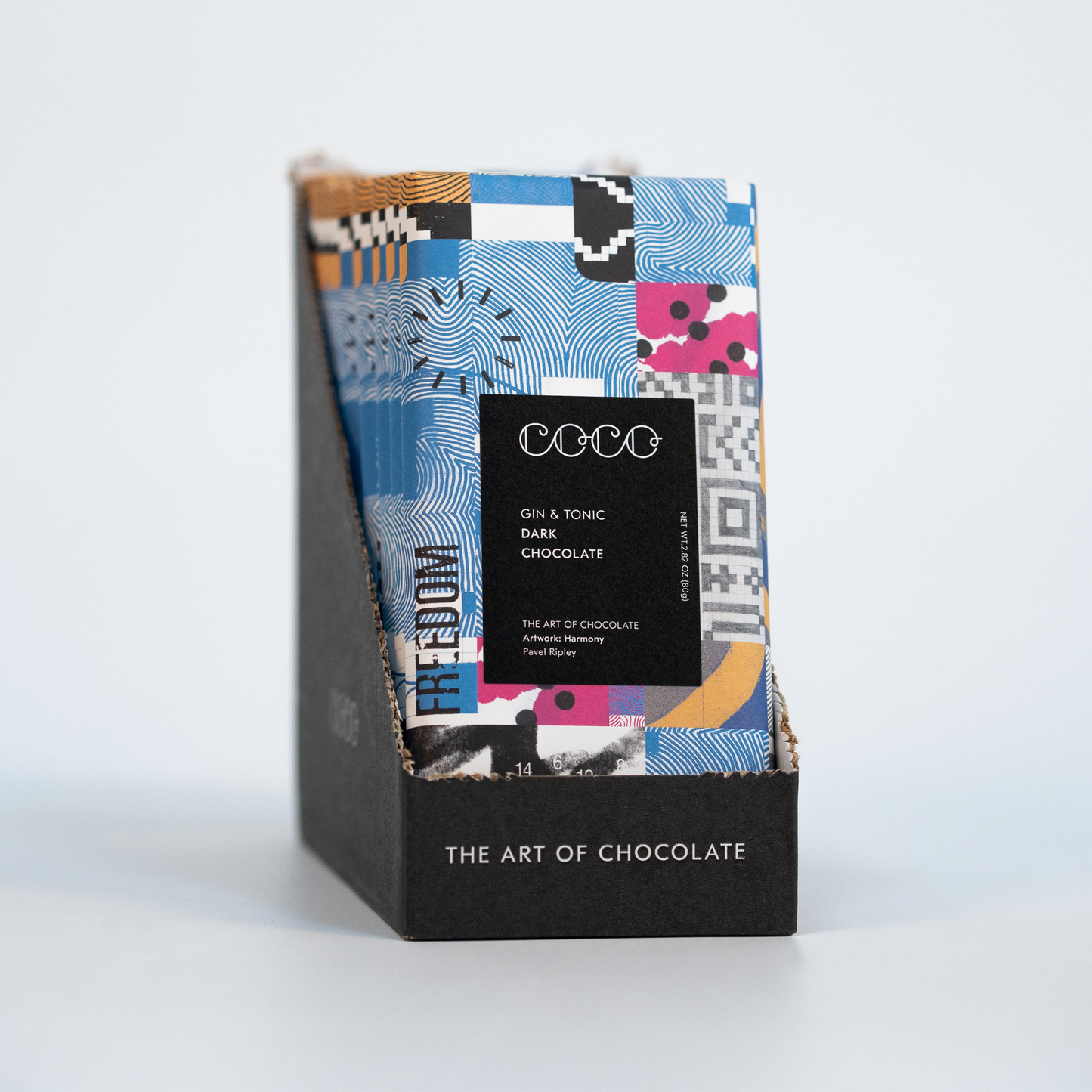 GIN AND TONIC DARK CHOCOLATE BAR | COCO CHOCOLATIER