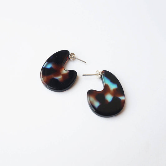Custom Made - Coral Mini Teardrop Earrings- teardrop acetate resin earring