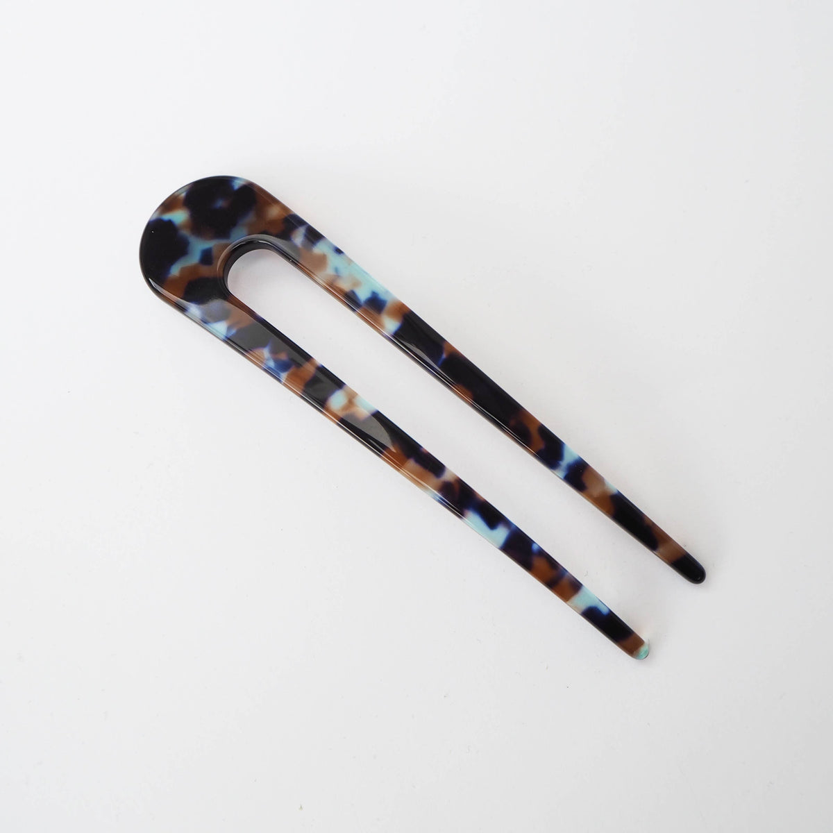 Custom Made - Coral Acetate Resin French Hair Pin