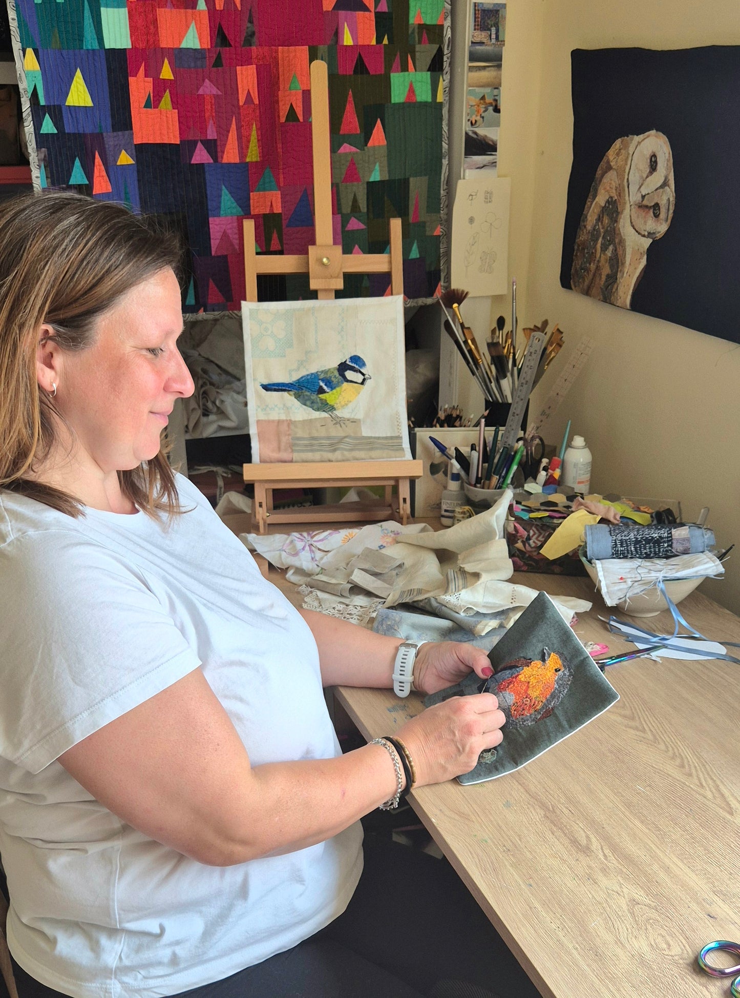 TEXTILE BIRD WORKSHOP WITH THREADY FLOCK. SATURDAY 17 OCTOBER 9.30am - 4pm